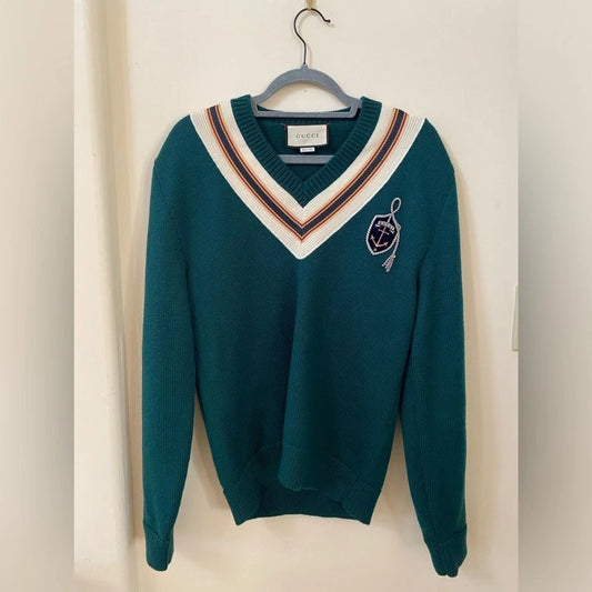 Gucci Varsity College Anchor ( Pre Owned )