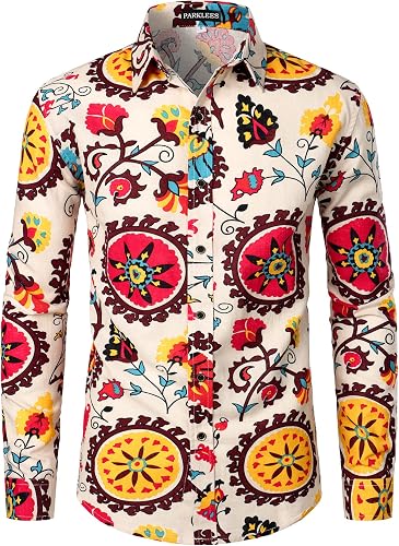 Parklees Men's 70s Hippie Vintage