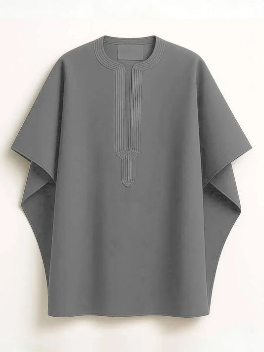 Casual Abstract Art Print Robe