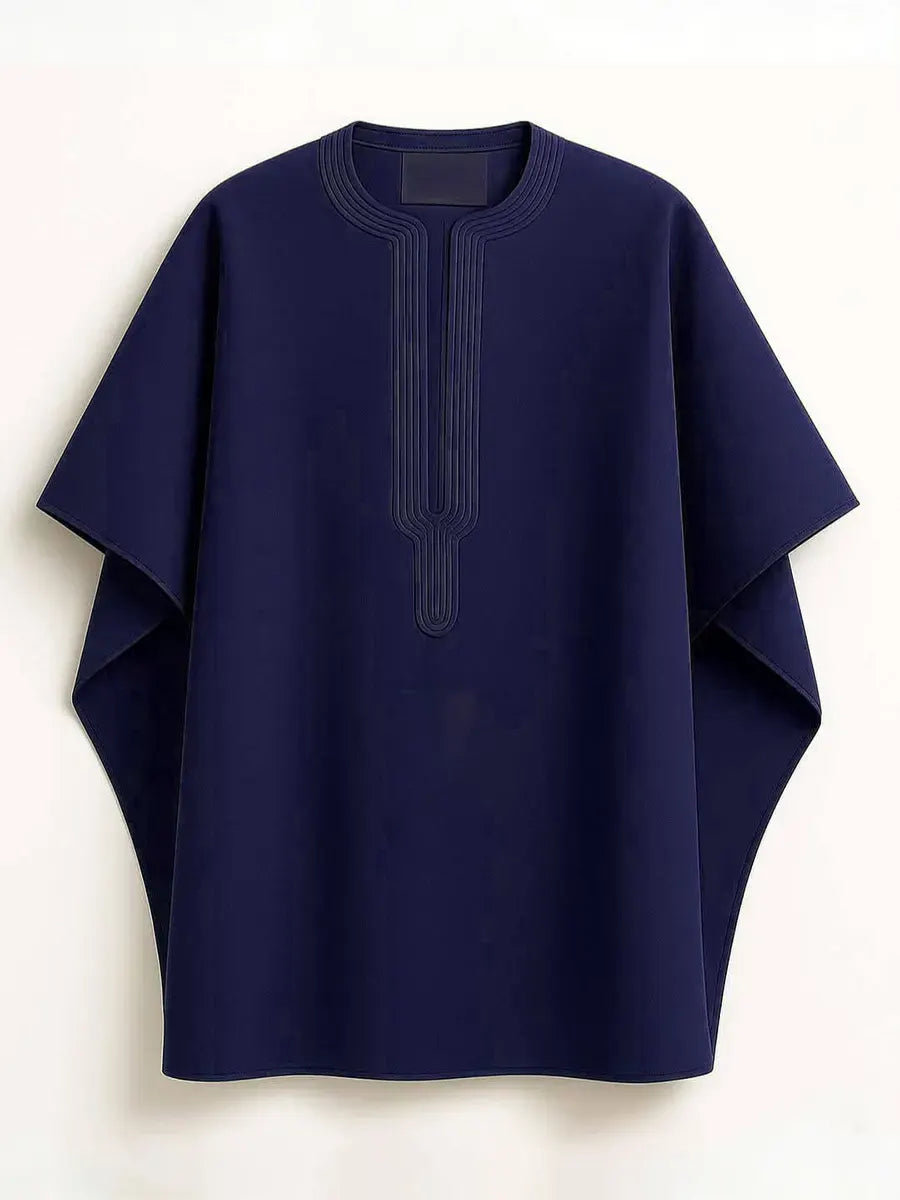 Casual Abstract Art Print Robe
