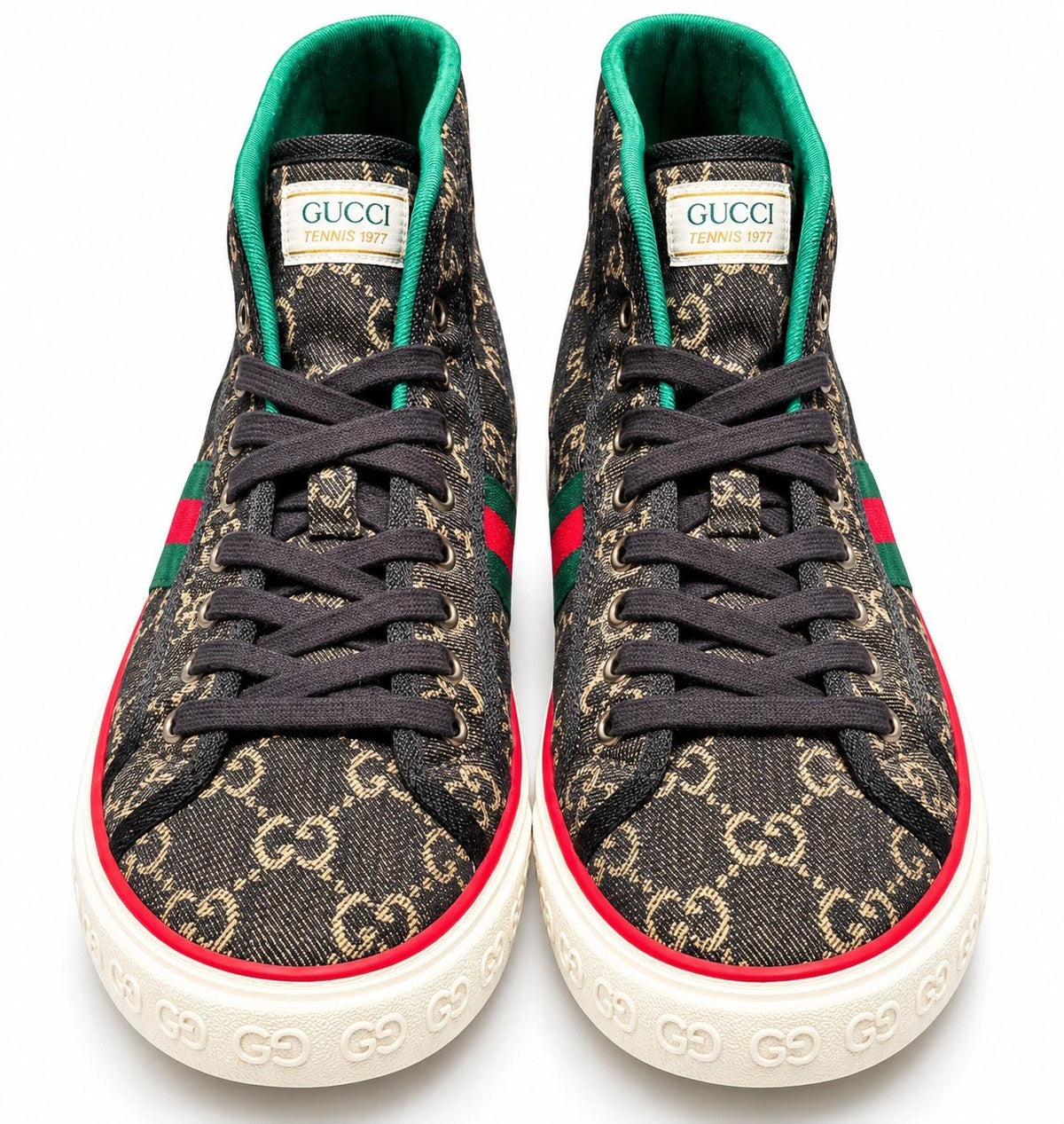 Gucci Tennis 1977 Men's High Top ( Pre Owned )
