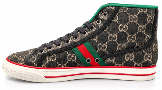 Gucci Tennis 1977 Men's High Top ( Pre Owned )