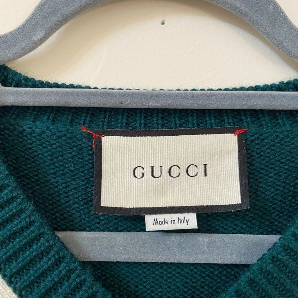 Gucci Varsity College Anchor ( Pre Owned )